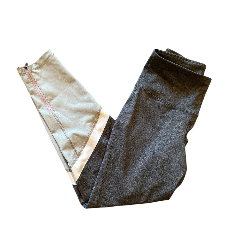 Old Navy Gray Color-Block Leggings
